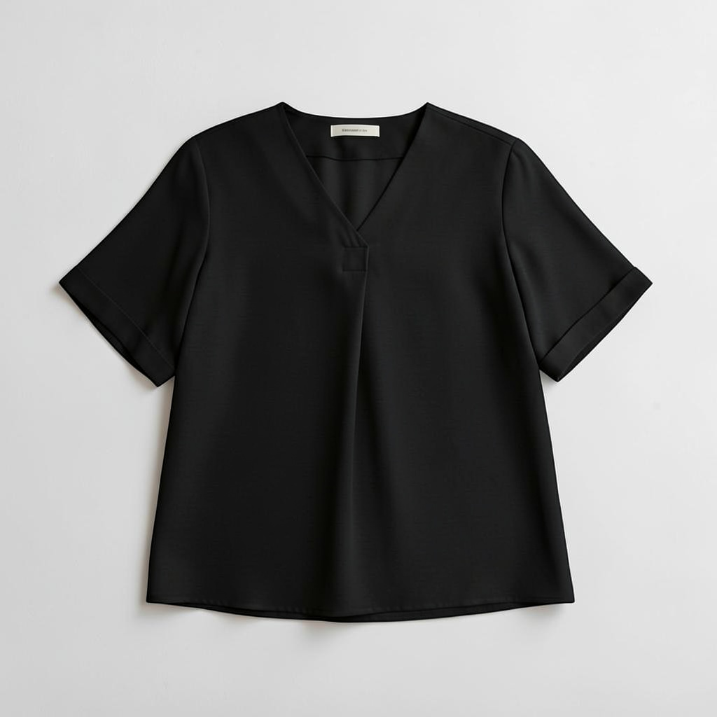 2026smr_standard-line_blue-based-blouse_ブラック平置き