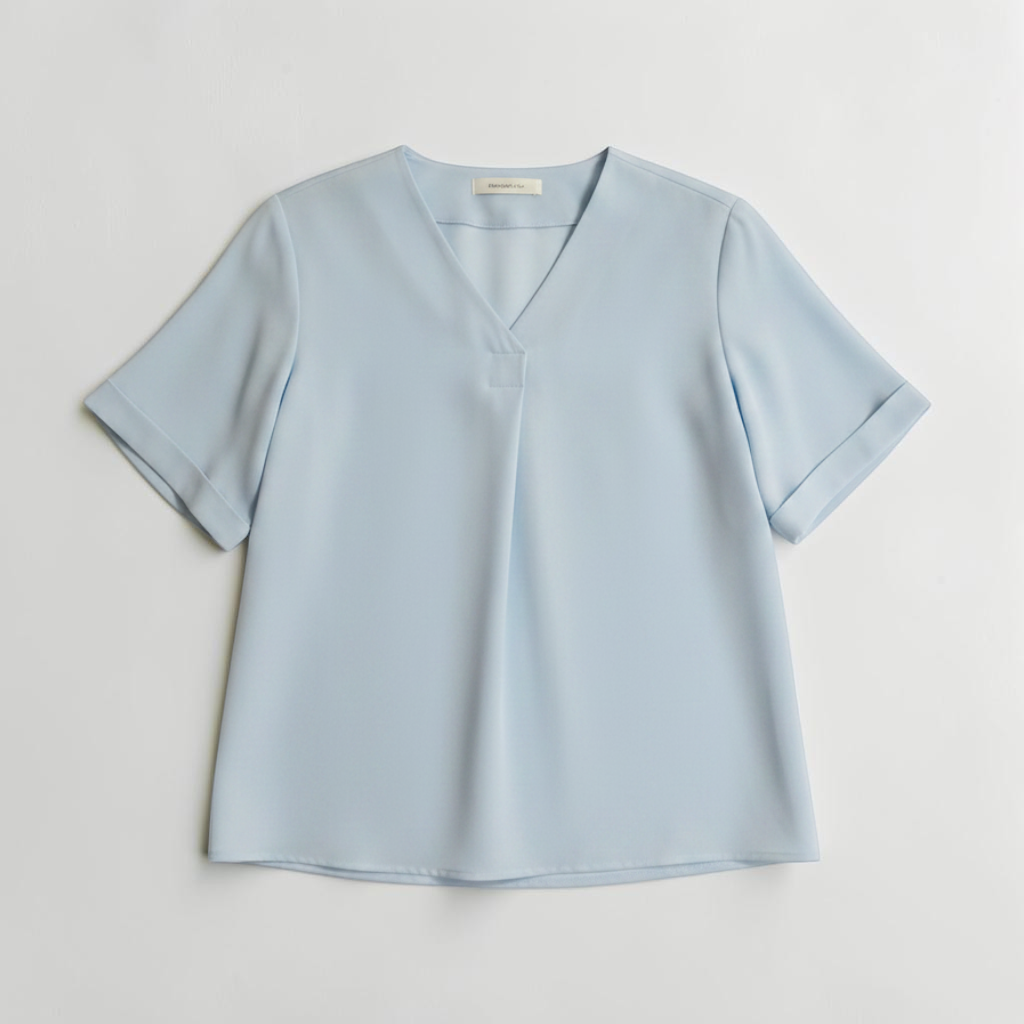 2026smr_standard-line_blue-based-blouse_ライトブルー平置き